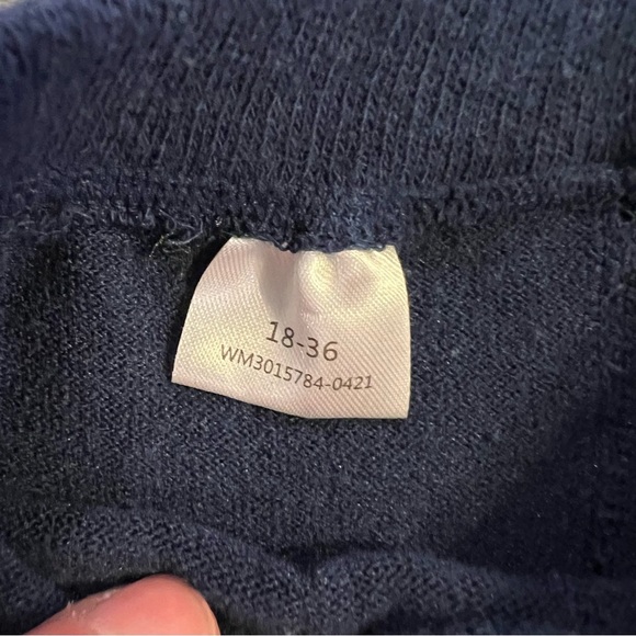 Cozy Knit Tights Blue and Cream - set of 2 - Picture 2 of 4